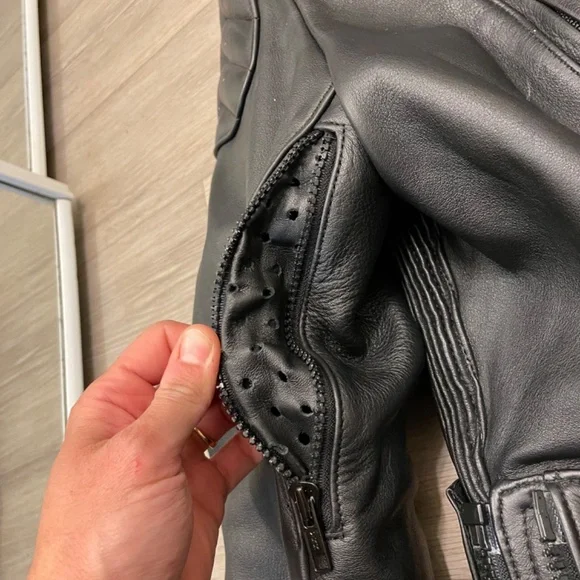 Leather Motorcycle Jacket - Picture 7 of 14